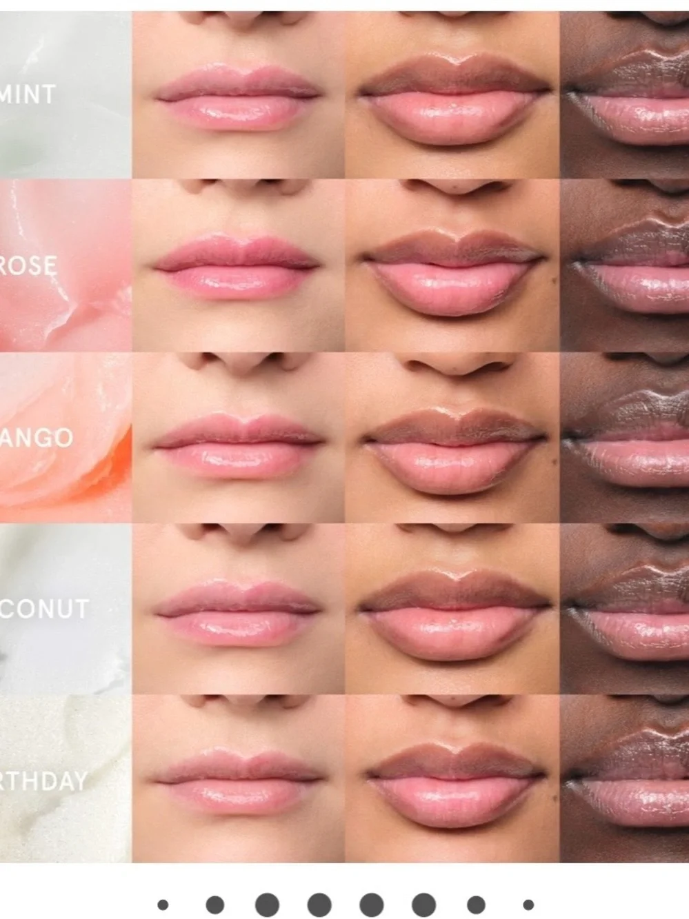 Glossier Birthday Balm Dotcom - White Tube with Holographic in Birthday flavor